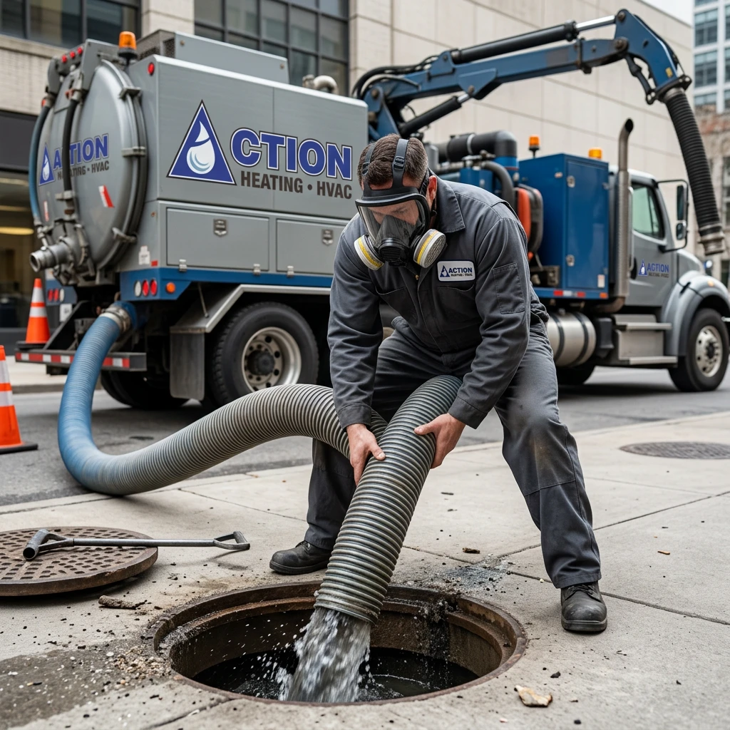 Drain and sewer cleaning service